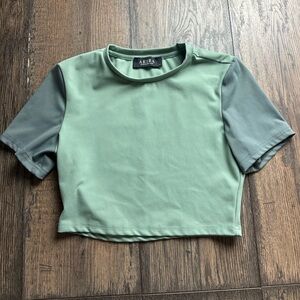 AKIRA Sage Green Blouse